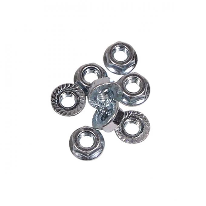 Corvette Grille Bar to Bumper Nuts, 8 Piece Set, 1958-1960