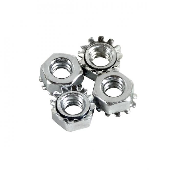 Redline Restomotive® 1968-1975 Chevrolet Corvette Soft Top Rear Latch Decklid Bezel Mount Nut Set