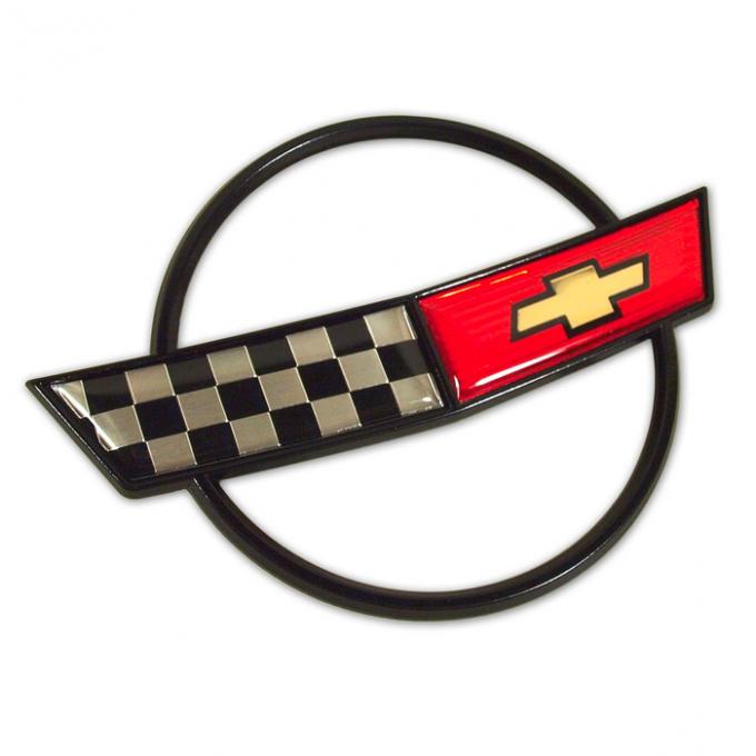 Corvette Hood Emblem, Topside, 1984-1990