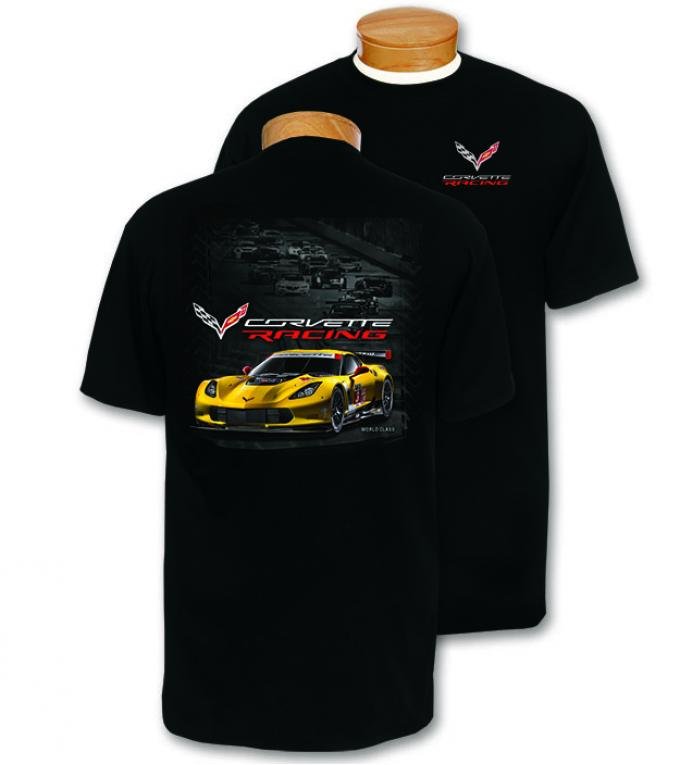 Black Corvette C7R Racing T-Shirt