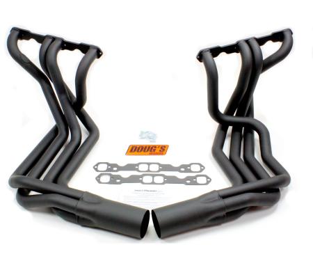 Doug's Headers 1963-1982 Chevrolet Corvette 1 7/8" 4-Tube Full Length Header Small Block Sidemount Hi-Temp Black Coating  D380-B