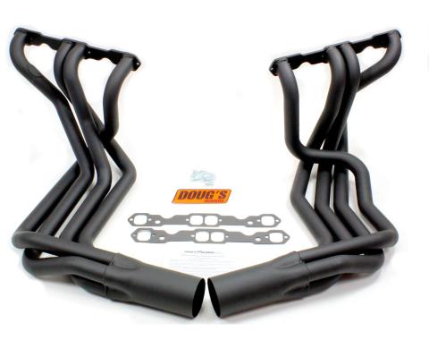 Doug's Headers 1963-1982 Chevrolet Corvette 1 7/8" 4-Tube Full Length Header Small Block Sidemount Hi-Temp Black Coating  D380-B