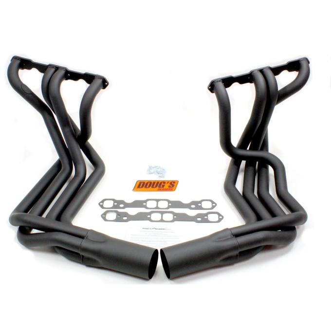 Doug's Headers 1963-1982 Chevrolet Corvette 1 7/8" 4-Tube Full Length Header Small Block Sidemount Hi-Temp Black Coating  D380-B