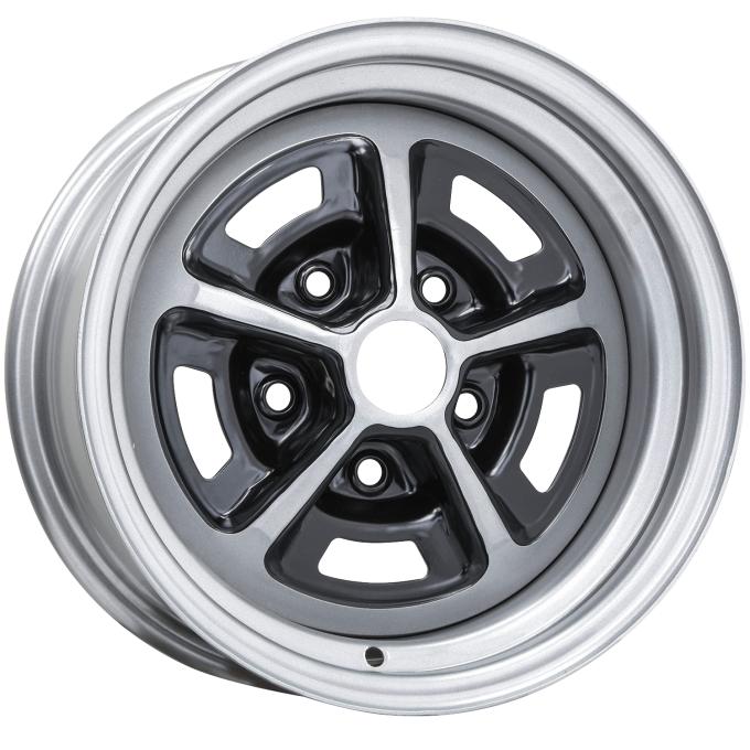 Wheel Vintiques 14x7 SS 396 Silver/Black 5x4.75" bolt 4.375" backspace 50-4734438