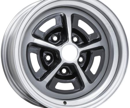 Wheel Vintiques 14x7 SS 396 Silver/Black 5x4.75" bolt 4.375" backspace 50-4734438