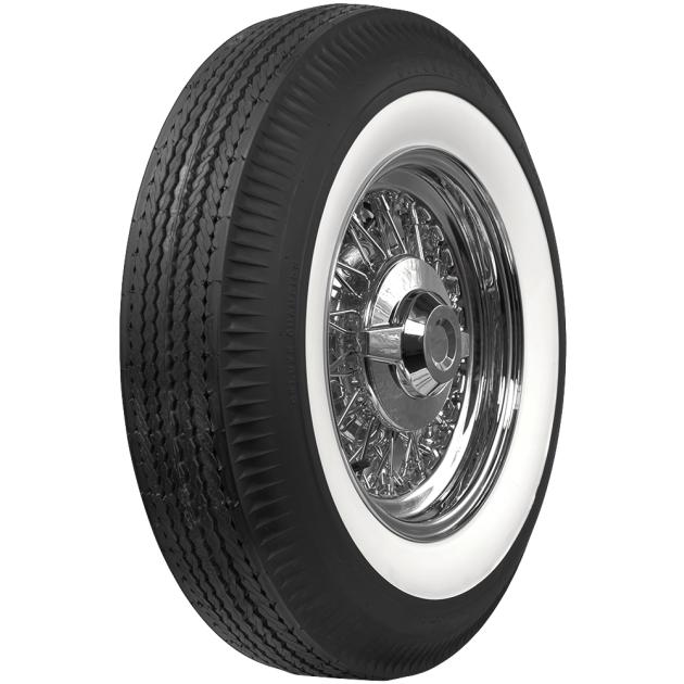 Firestone 2.25 Inch Whitewall Tire 670-15 568810 | Corvette Depot
