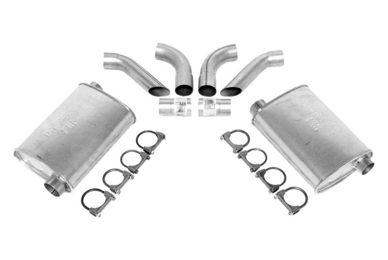 Corvette Dynomax Super Turbo Mufflers, 2 1/2 Inch, 19741982