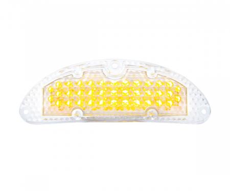United Pacific 48 LED Parking Light, Amber LED & Clear Lens For 1955 Chevy Passenger Car CPL5531C