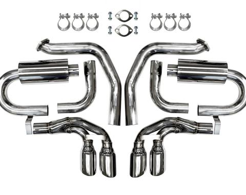 Auto Pro USA 1997-2004 Chevrolet Corvette NXT Step Performance Exhaust System, 3.5 in. Double Wall Design, 50 State Legal / California Emissions Compliant EX1002