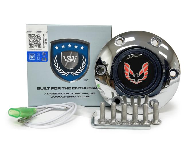 Auto Pro USA VSW 6-Bolt Steering Wheel Horn Button STE1021CHR