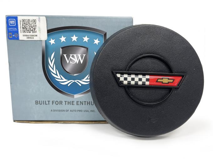 Auto Pro USA 1984-1985 Chevrolet Corvette VSW Steering Wheel OE Series Horn Cap, OE Number 9769808/9768586 STB1011