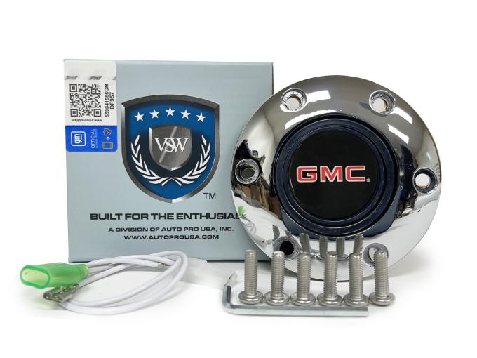 Auto Pro USA VSW 6-Bolt Steering Wheel Horn Button STE1014CHR