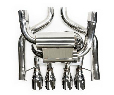 Auto Pro USA 2005-2008 Chevrolet Corvette NXT Step Performance Exhaust System, Axle Back, 4 in. Double Wall Design EX3033