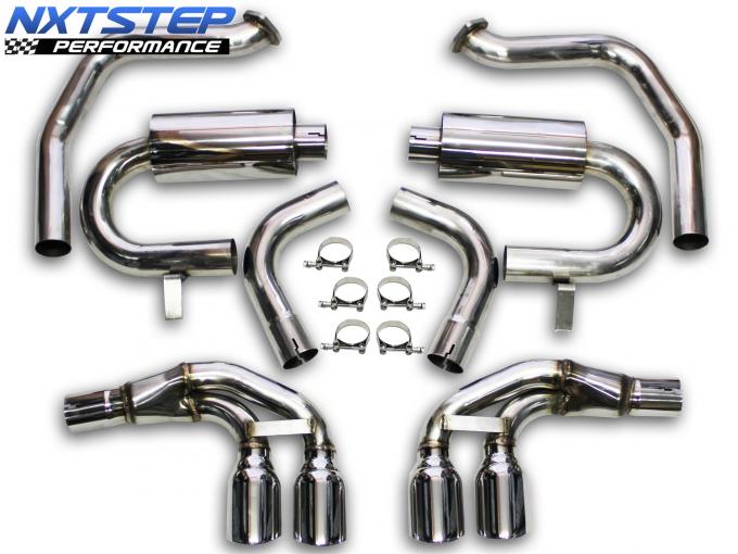 Auto Pro USA 1997-2004 Chevrolet Corvette NXT Step Performance Exhaust System, 3.5 in. Double Wall Design, 50 State Legal / California Emissions Compliant EX1002