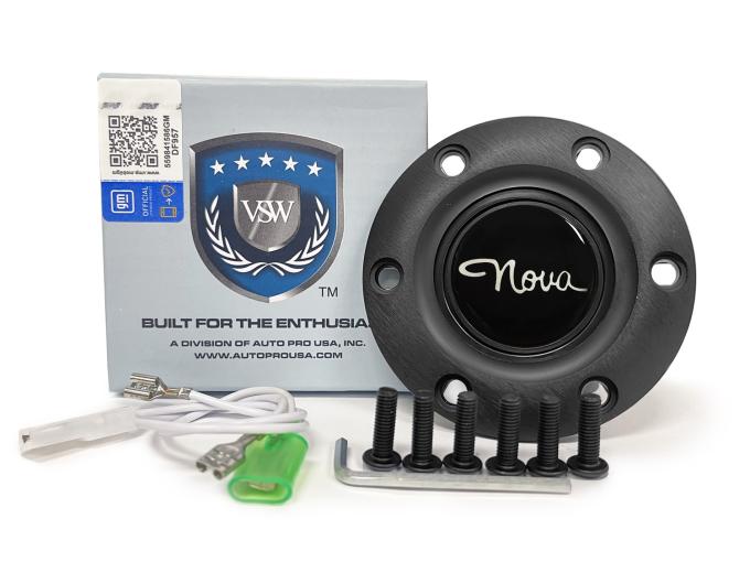 Auto Pro USA VSW 6-Bolt Steering Wheel Horn Button STE1032BLK