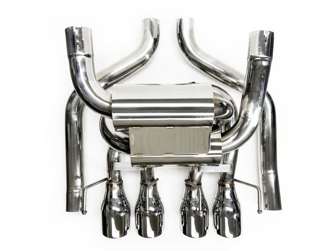 Auto Pro USA 2005-2008 Chevrolet Corvette NXT Step Performance Exhaust System, Axle Back, 4 in. Double Wall Design EX3033