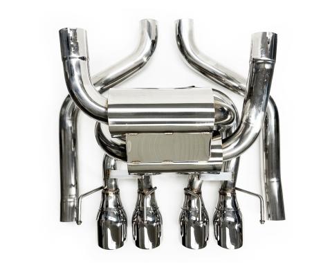 Auto Pro USA 2005-2008 Chevrolet Corvette NXT Step Performance Exhaust System, Axle Back, 4 in. Double Wall Design EX3033