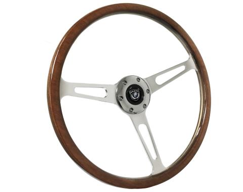 Auto Pro USA VSW 6-Bolt Classic Wood Steering Wheel ST3554