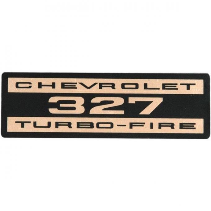 62-66 Valve Cover Decal - 327 Turbo Fire (Paper)