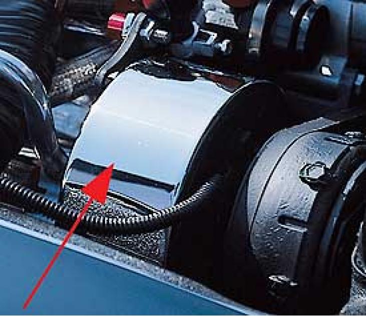 Corvette Air Conditioning Compressor Cover, Chrome, 19771987