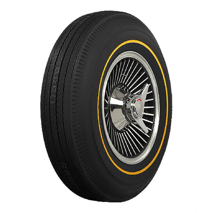 Corvette Tire, BF Goodrich 7.75X15 3/8 Inch Gold Line, 1965-1966