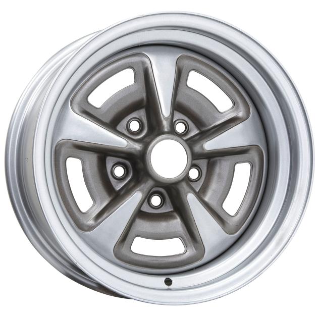 Wheel Vintiques 15x8 Pontiac Rallye II Silver 5x4.75