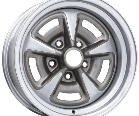 Wheel Vintiques 15x8 Pontiac Rallye II Silver 5x4.75" bolt 4.5" backspace 60-5834042