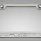 American Car Craft 2020-2024 C8 Corvette - CORVETTE Style License Plate Frame, Brushed Stainless, Choose Color Inlay 882008