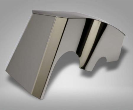 American Car Craft 2014-2019 C7 Corvette Stingray - Air Capacitor Cover, Polished/Brushed Combo Stainless Steel 053055