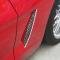 American Car Craft 2005-2013 C6 Corvette - Laser Mesh Side Vent Grilles 2Pc, Polished Stainless Steel 042053