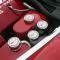 American Car Craft 2006-2013 Z06 Corvette - Executive Series Fluid Cap Covers Z06 Inlay 6Pc, Manual Transmission 043102