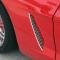 American Car Craft 2005-2013 C6 Corvette - Laser Mesh Side Vent Grilles 2Pc, Polished Stainless Steel 042053