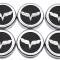 American Car Craft 2005-2013 C6 Corvette - Crossed Flag Fluid Cap Covers 6Pc Manual Transmission, Choose Color 043083