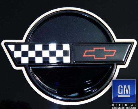 American Car Craft 1991-1996 C4 Corvette Emblem Trim Rings 2Pc, Polished Finish 022006