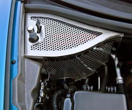 American Car Craft 2006-2013 Z06/GS/C6 Corvette - Dry Sump Oil Tank Cover, Stainless Steel (Polished Stainless Steel) 043097