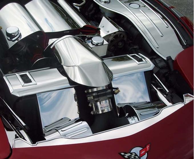 American Car Craft 1997-2004 C5/Z06 Corvette - Nose Cap Front, Polished Stainless Steel 033021