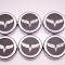 American Car Craft 2005-2013 C6 Corvette - Crossed Flag Fluid Cap Covers 6Pc Manual Transmission, Choose Color 043083