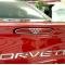 American Car Craft 1997-2004 C5 Corvette - 5th Brake Light Grille with Crossed Flags 1Pc, Polished Finish 032047