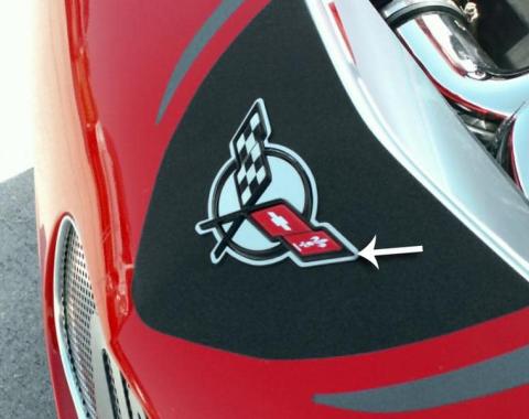 American Car Craft 1997-2004 C5/Z06 Corvette - C5 Emblem Trim Rings 2Pc, Polished Finish 032037