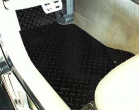 American Car Craft 1999-2004 C5/Z06 Corvette - Black Diamond Plate Aluminum Floor Mats 2Pc, Specify Year When Ordering 031004