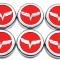 American Car Craft 2005-2013 C6 Corvette - Crossed Flag Fluid Cap Covers 6Pc Manual Transmission, Choose Color 043083