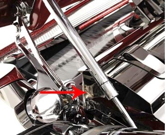 American Car Craft 1997-2004 C5/Z06 Corvette - Radiator Cover End Caps, Polished Stainless Steel 033059