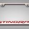 American Car Craft 2014-2019 C7 Corvette - License Plate Frame STINGRAY Lettering, Stainless Steel, Choose Vinyl or LED Color 052032