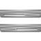 American Car Craft 2005-2007 C6 Corvette - Outer Door Sills with Chrome Ribs 2Pc, Brushed Stainless Steel 041018