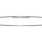 American Car Craft 1997-2004 C5/Z06 Corvette - CORVETTE Style Rear View Mirror Trim Auto-Dim, Brushed Stainless 031042