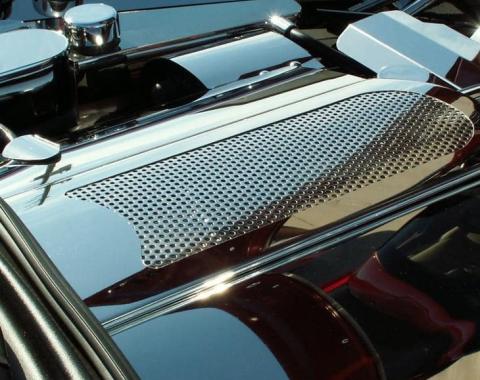 American Car Craft 2005-2013 C6/GS/Z06 Corvette - Perforated Plenum Cover, Polished Stainless Steel 043025