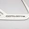 American Car Craft 2014-2019 C7 Corvette Stingray - Car Door Speaker Trim Rings CORVETTE Style 4Pc, Stainless Steel 051005