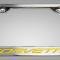 American Car Craft C5 Corvette - License Plate Frame with CORVETTE Inlay, Brushed Stainless, Choose Inlay Color 032050