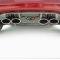 American Car Craft 1997-2004 C5/Z06 Corvette - Exhaust Filler Panel for Stock Exhaust, C5 Flag Emblem, Polished Finish 032003