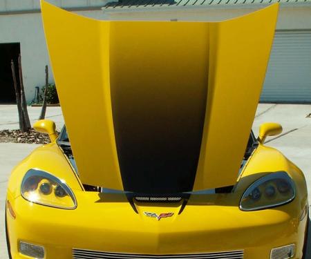 American Car Craft 2006-2013 Z06/ZR1/GS C6 Corvette - Hood Graphic Fade Large, Premium Vinyl Graphic 042031
